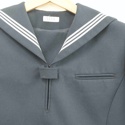 【中古】新潟県 見附市立西中学校 女子制服 2点（セーラー服・スカート）sf020594