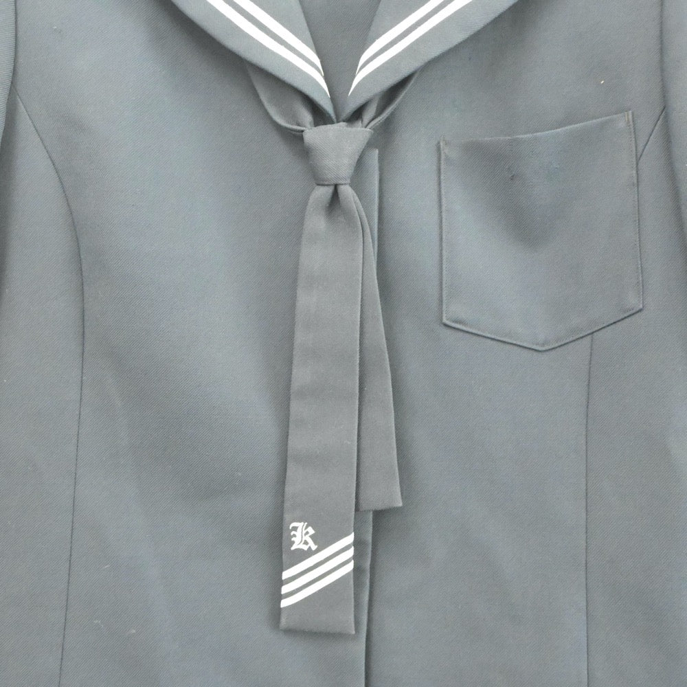 【中古】福島県 郡山第3中学校 女子制服 3点（セーラー服・スカート）sf020598