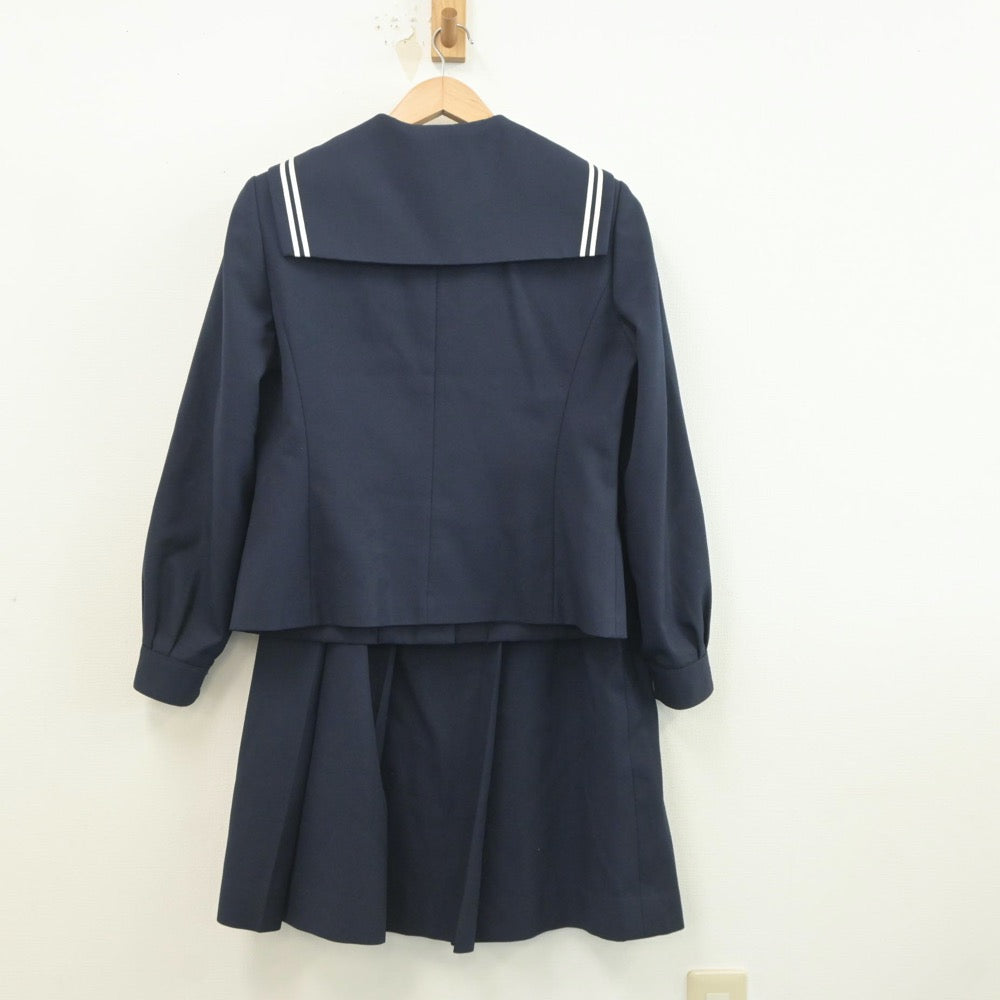 【中古】福島県 郡山第3中学校 女子制服 3点（セーラー服・スカート）sf020598