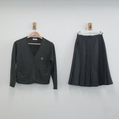 【中古】岡山県 山陽学園中学校・高等学校 女子制服 6点（セーラー服・ニット・スカート）sf020601