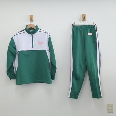 【中古】岡山県 山陽学園中学校・高等学校 女子制服 2点（ジャージ 上・ジャージ 下）sf020604