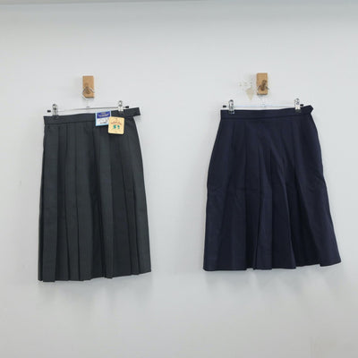 【中古】秋田県 能代商業高等学校 女子制服 4点（ブレザー・スカート・スカート）sf020606