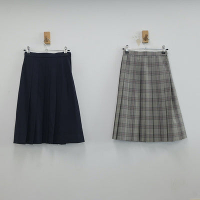 【中古】秋田県 能代商業高等学校 女子制服 3点（ブレザー・スカート）sf020607