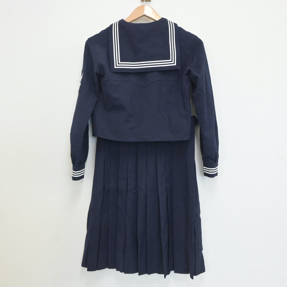 【中古】神奈川県 日本女子大学附属中学校 女子制服 3点（セーラー服・スカート）sf020619