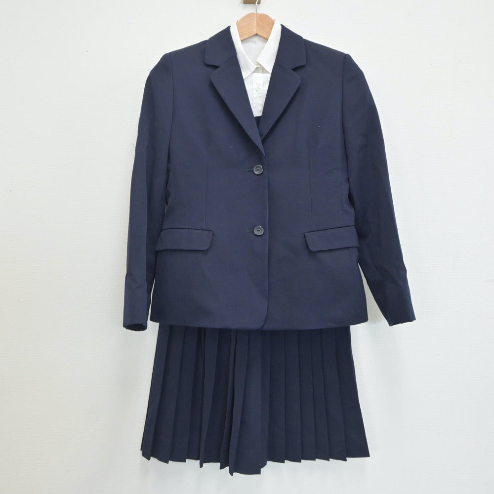 【中古】香川県 高松高等学校 女子制服 4点（ブレザー・シャツ・ベスト・スカート）sf020623