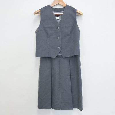 【中古】神奈川県 北の台中学校 女子制服 5点（ブレザー・ベスト・スカート）sf020626