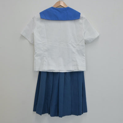 【中古】秋田県 西高等学校 女子制服 2点（セーラー服・スカート）sf020629