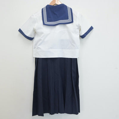 【中古】神奈川県 日本女子大学附属中学校 女子制服 4点（セーラー服・スカート）sf020630