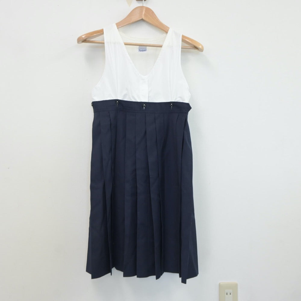 【中古】神奈川県 日本女子大学附属中学校 女子制服 4点（セーラー服・スカート）sf020630