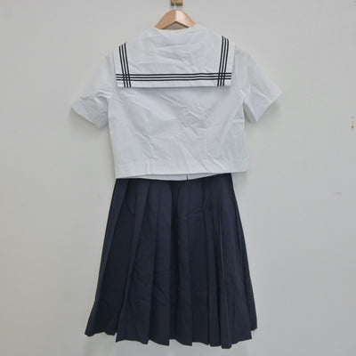 【中古】埼玉県 富士見台中学校 女子制服 3点（セーラー服・スカート）sf020643