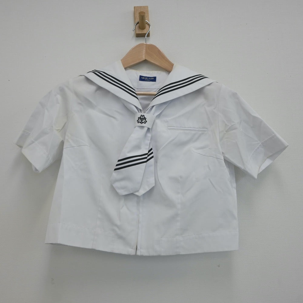 【中古】埼玉県 富士見台中学校 女子制服 3点（セーラー服・スカート）sf020643