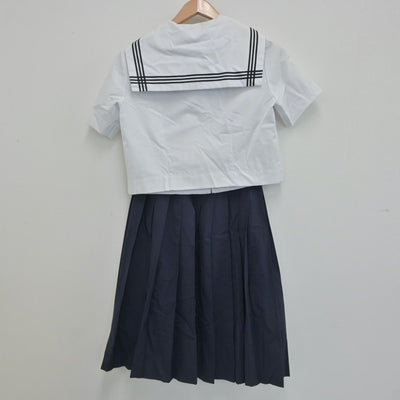 【中古】埼玉県 富士見台中学校 女子制服 3点（セーラー服・スカート）sf020644