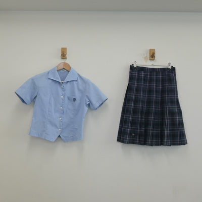 【中古】愛知県 桜丘高等学校 女子制服 3点（シャツ・シャツ・スカート）sf020667