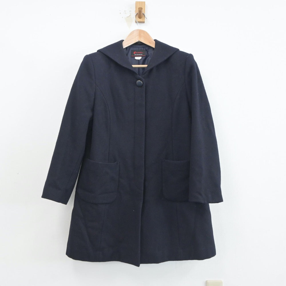 【中古】福岡県 小倉日新館中学校 女子制服 2点（コート）sf020672