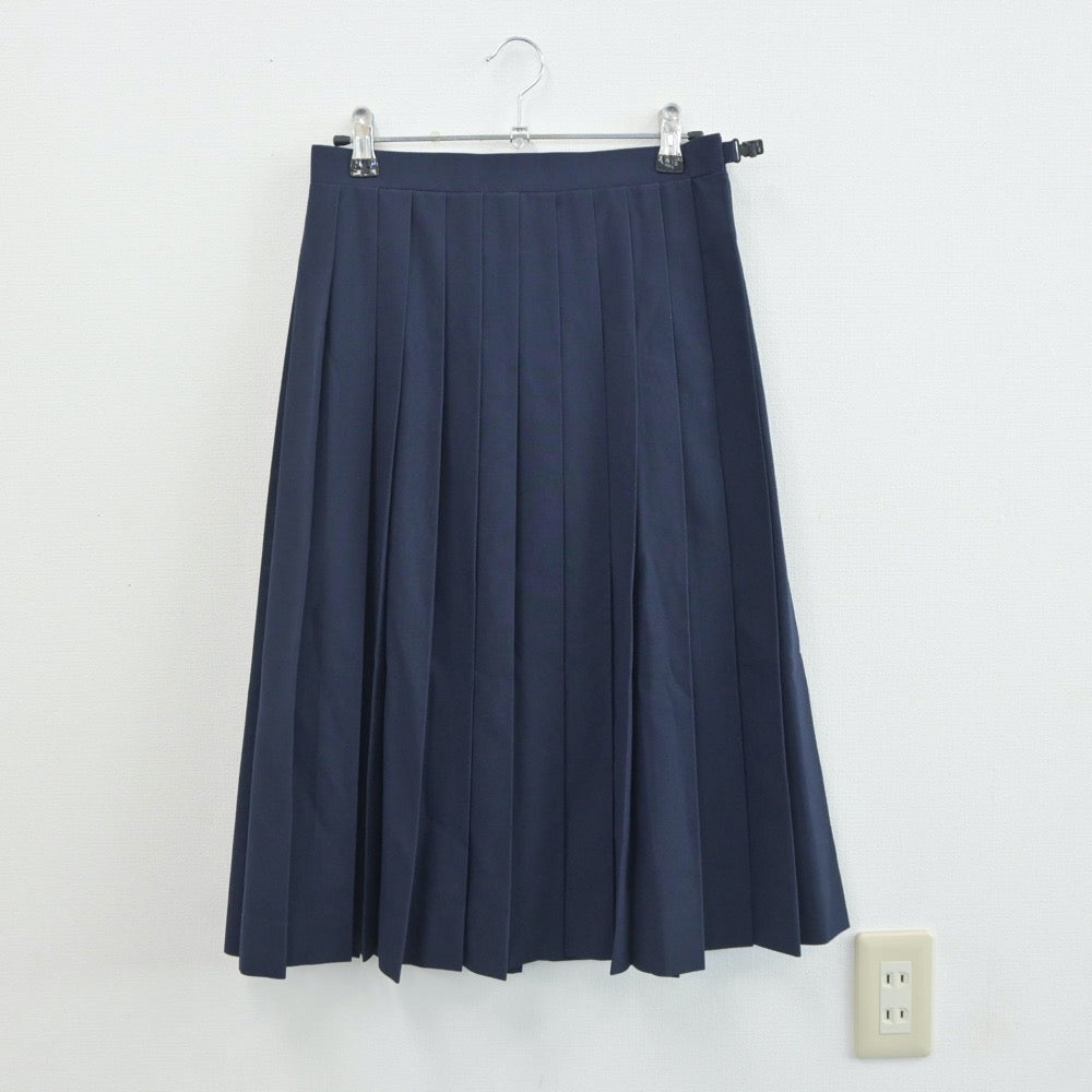 【中古】福岡県 小倉日新館中学校 女子制服 3点（セーラー服・スカート）sf020674