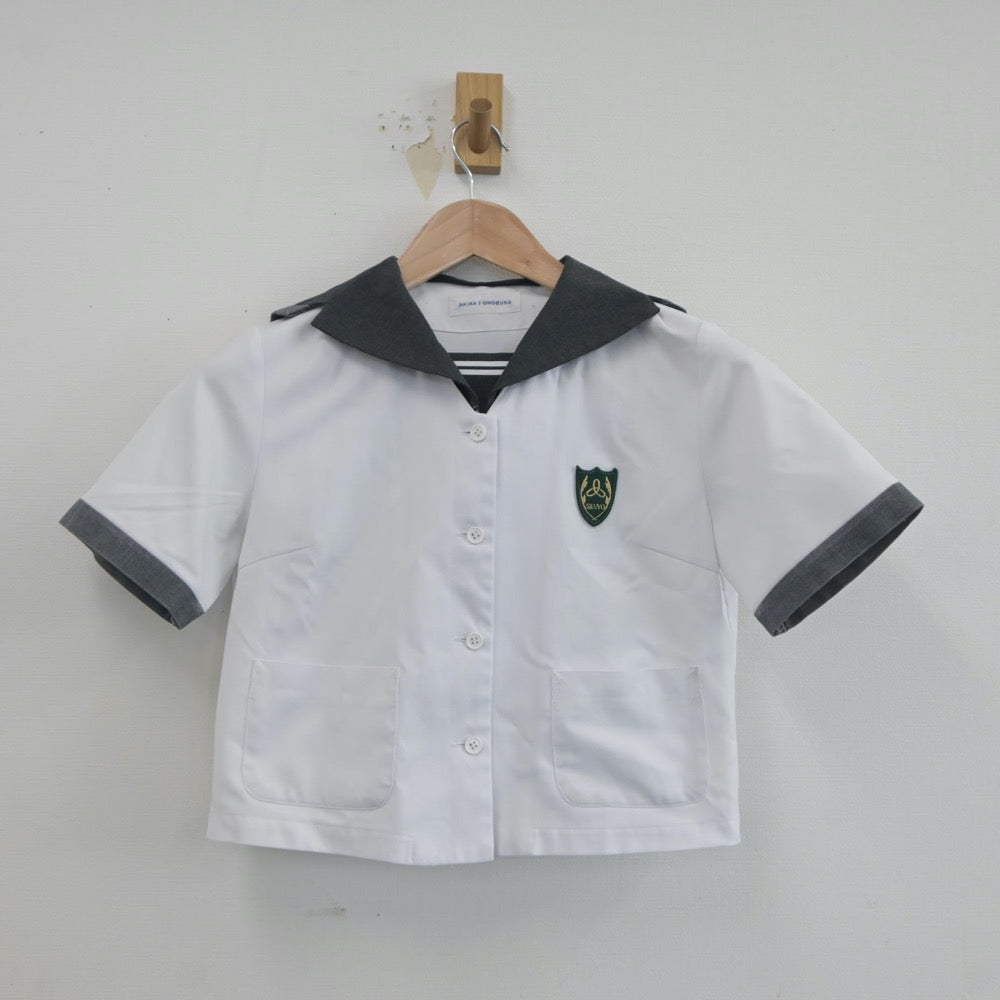 【中古】岡山県 山陽学園中学校 女子制服 1点（セーラー服）sf020675