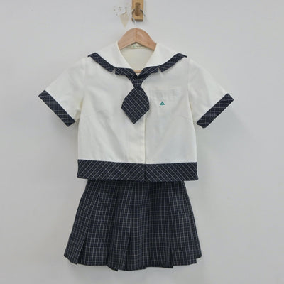 【中古】茨城県 常磐大学高等学校 女子制服 3点（セーラー服・スカート）sf020688