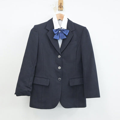 【中古】千葉県 成田高等学校 女子制服 3点（ブレザー・シャツ）sf020692