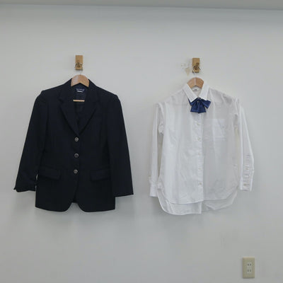 【中古】千葉県 成田高等学校 女子制服 3点（ブレザー・シャツ）sf020692