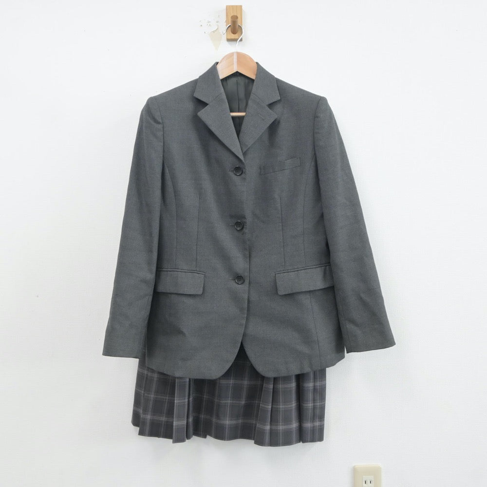 【中古】宮崎県 宮崎学園高等学校 女子制服 3点（ブレザー・スカート）sf020694