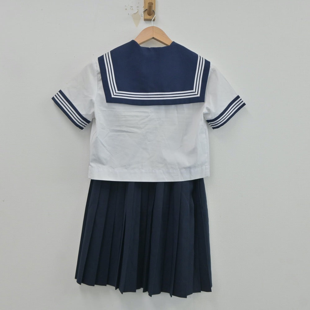 【中古】東京都 深川第一中学校 女子制服 2点（セーラー服・スカート）sf020698