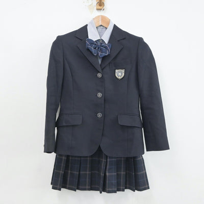 【中古】神奈川県 横浜清風高等学校 女子制服 5点（ブレザー・シャツ・スカート）sf020701