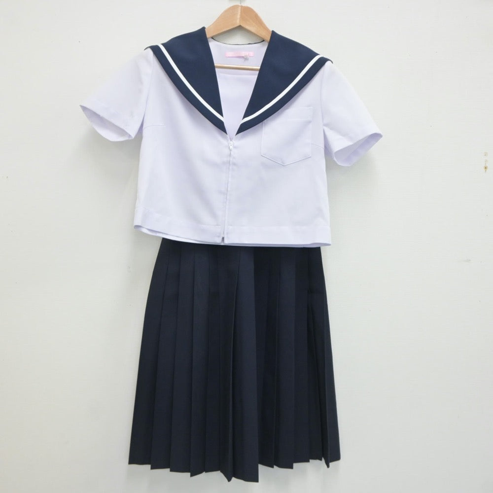 【中古】愛知県 光陵中学校 女子制服 2点（セーラー服・スカート）sf020708