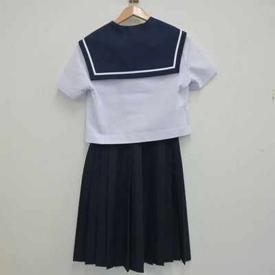 【中古】愛知県 光陵中学校 女子制服 2点（セーラー服・スカート）sf020708