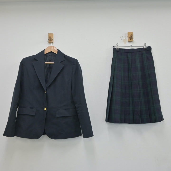 【中古】宮城県 長町中学校 女子制服 2点（ブレザー・スカート）sf020710