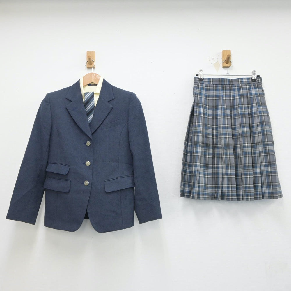 【中古】神奈川県 湘南学院高等学校 女子制服 4点（ブレザー・シャツ・スカート）sf020712