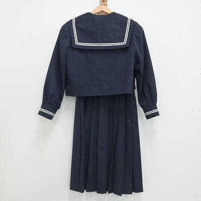 【中古】東京都 小松川第二中学校 女子制服 2点（セーラー服・ジャンパースカート）sf020721