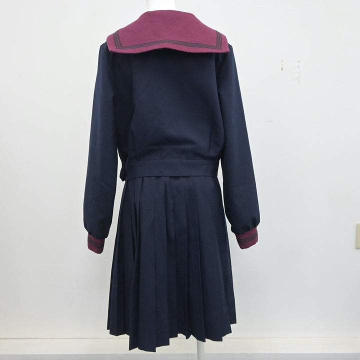 中古制服】石川県 北陸学院高等学校 女子制服 4点（セーラー服