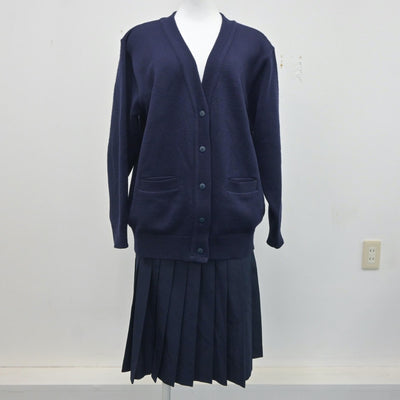 【中古】石川県 北陸学院高等学校 女子制服 4点（セーラー服・スカート・ニット）sf020725