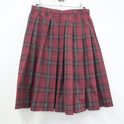 【中古】佐賀県 神埼清明高等学校 女子制服 2点（ニットベスト・スカート）sf020729