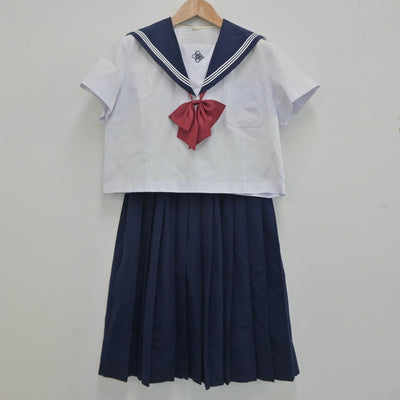 【中古】佐賀県 神埼中学校 女子制服 3点（セーラー服・スカート）sf020731