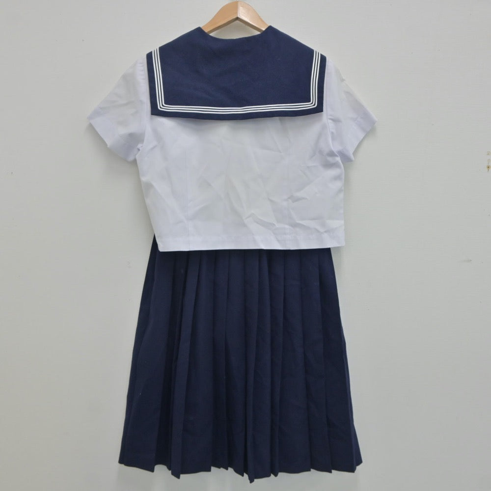 【中古】佐賀県 神埼中学校 女子制服 3点（セーラー服・スカート）sf020731