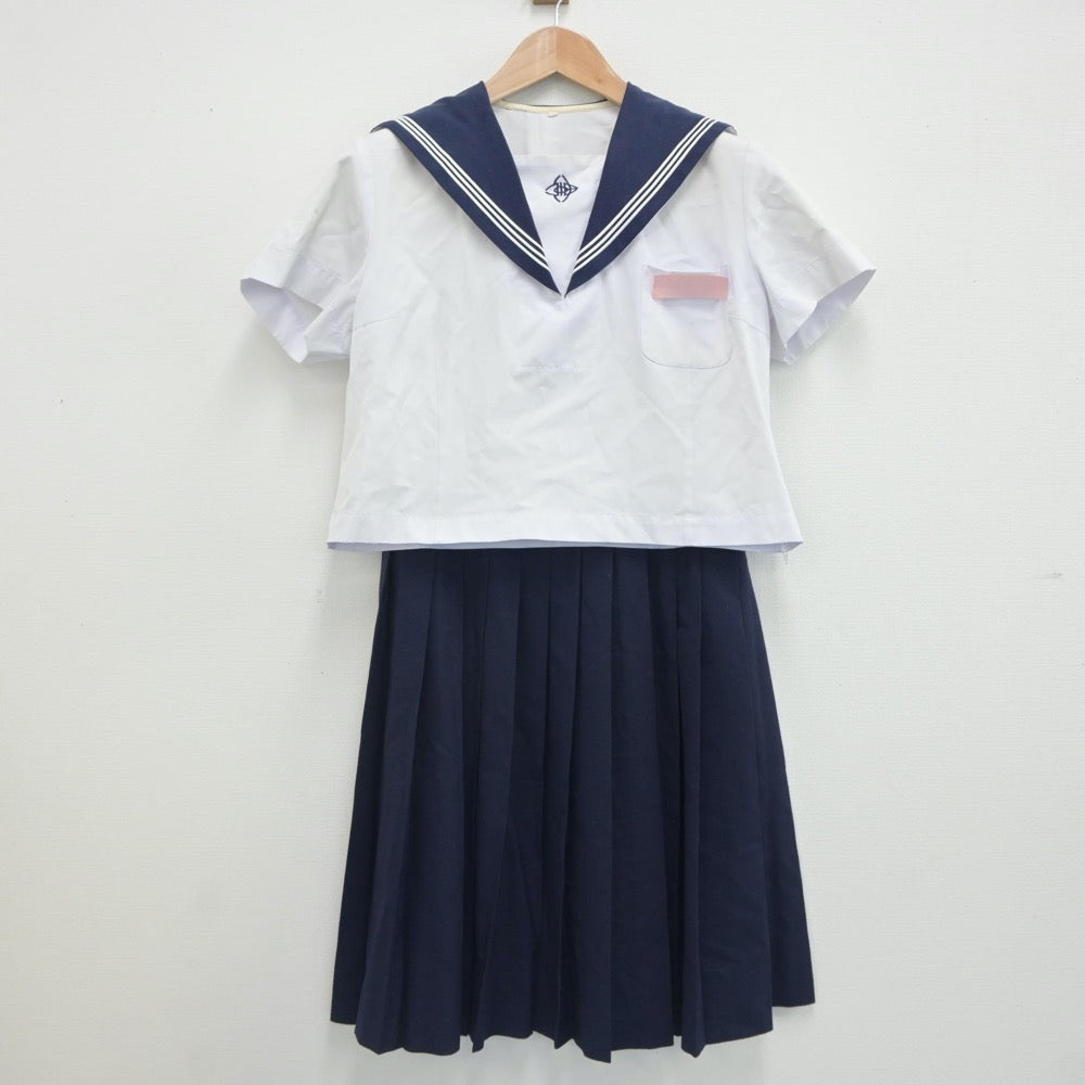 【中古】佐賀県 神埼中学校 女子制服 2点（セーラー服・スカート）sf020732