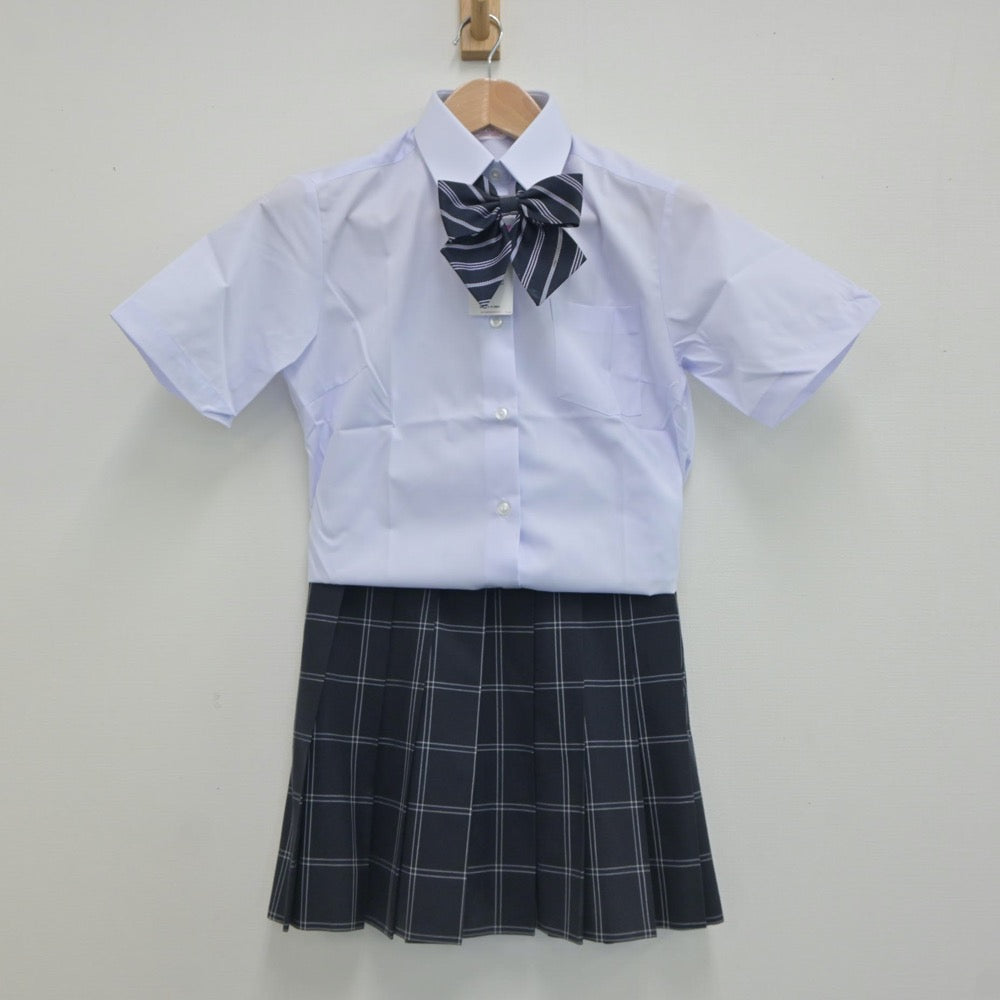 【中古】東京都 葛飾野高等学校 女子制服 4点（シャツ・スカート）sf020735