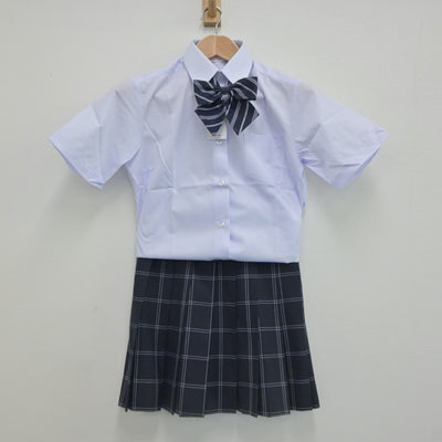 【中古】東京都 葛飾野高等学校 女子制服 4点（シャツ・スカート）sf020735