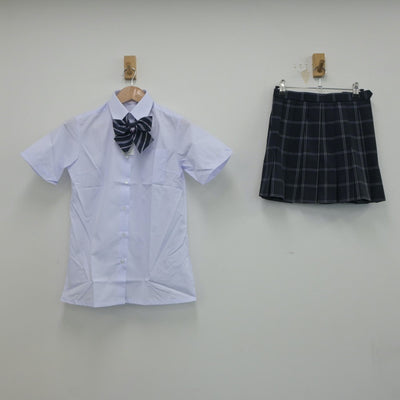 【中古】東京都 葛飾野高等学校 女子制服 4点（シャツ・スカート）sf020735