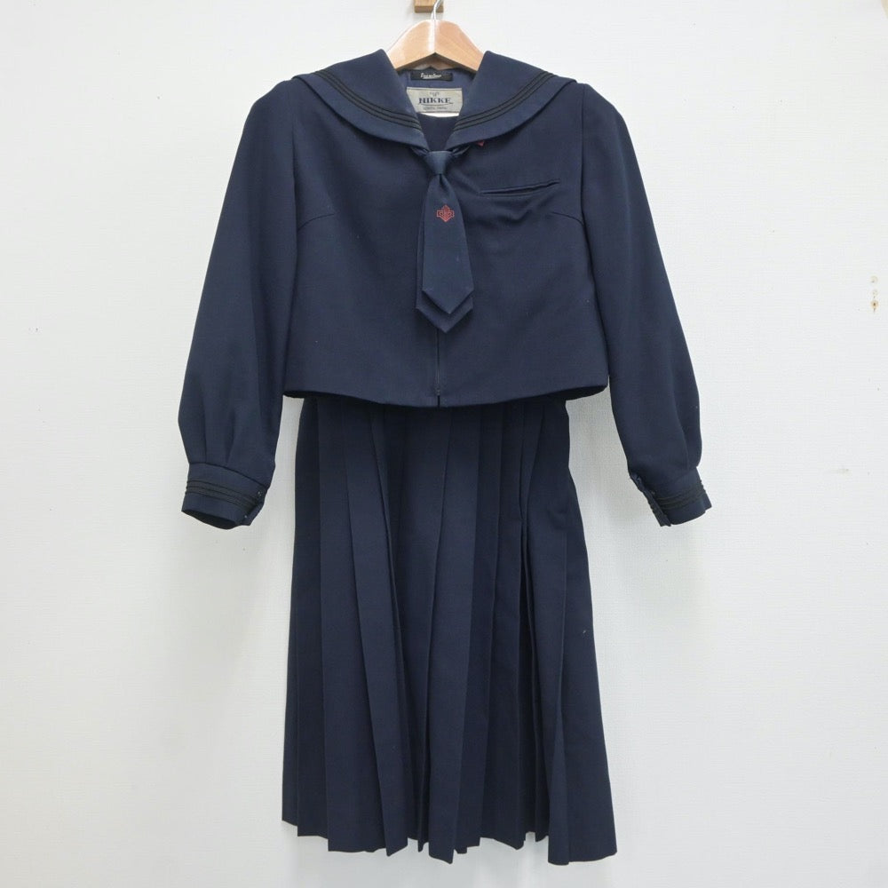 【中古】東京都 小岩第四中学校 女子制服 3点（セーラー服・ジャンパースカート）sf020736