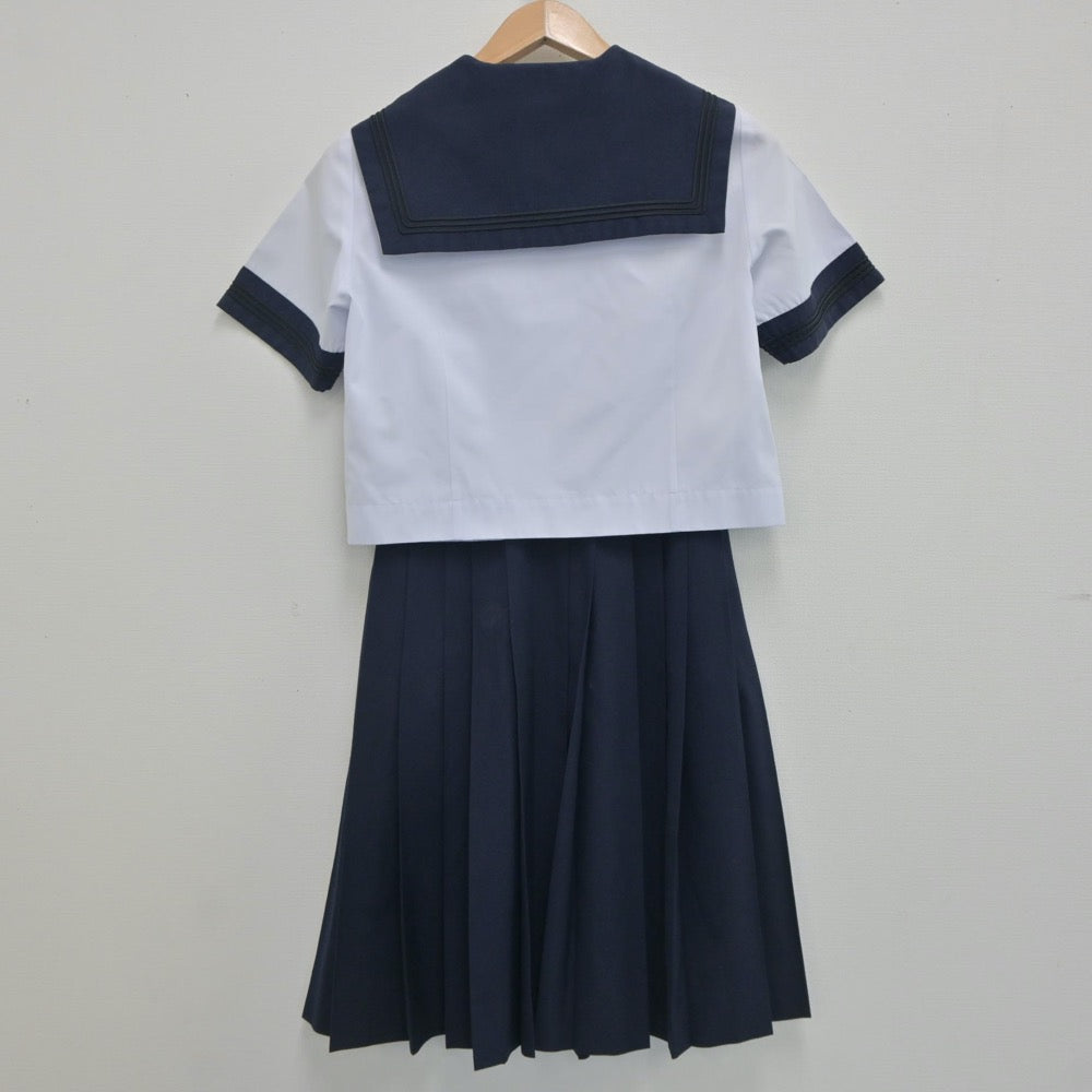 【中古】東京都 小岩第四中学校 女子制服 2点（セーラー服・スカート）sf020737