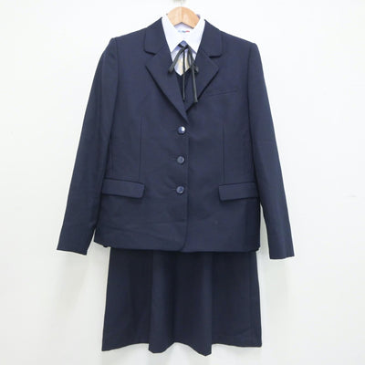 【中古】埼玉県 蕨高等学校 女子制服 5点（ブレザー・シャツ・ニット・スカート）sf020742