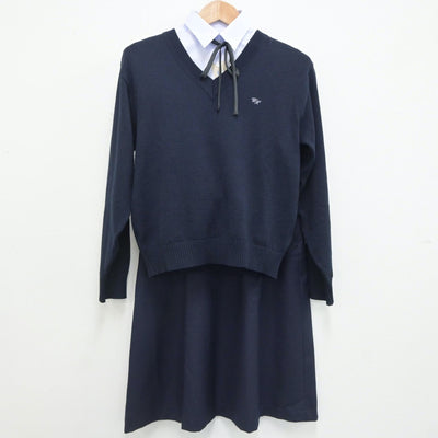 【中古】埼玉県 蕨高等学校 女子制服 5点（ブレザー・シャツ・ニット・スカート）sf020742