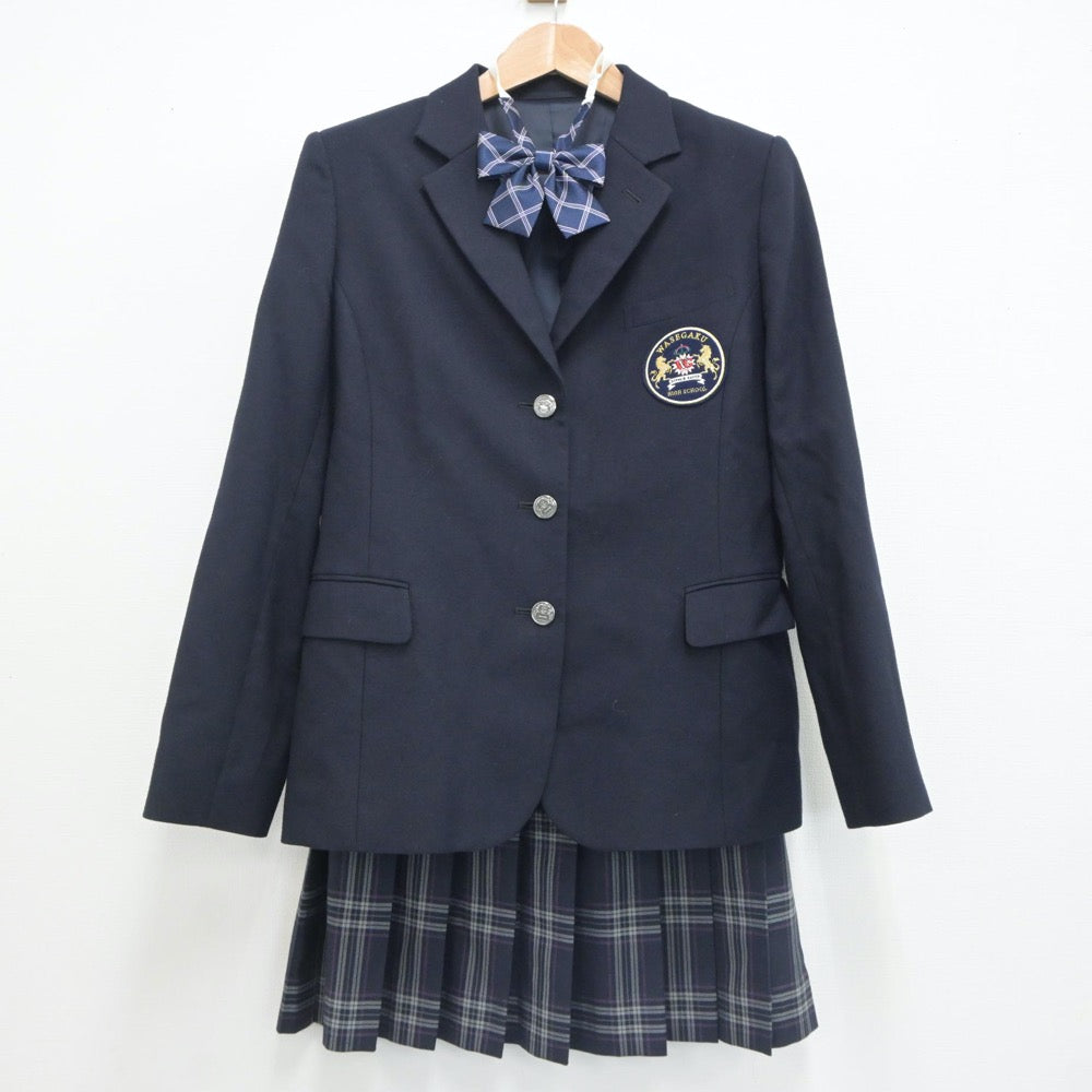 【中古】埼玉県 わせがく高等学校 女子制服 3点（ブレザー・スカート）sf020744