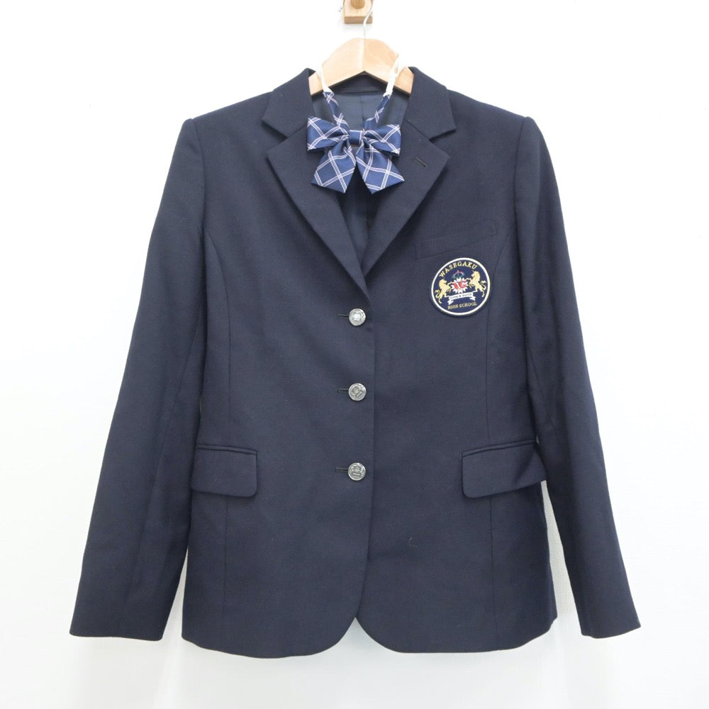 【中古】埼玉県 わせがく高等学校 女子制服 3点（ブレザー・スカート）sf020744