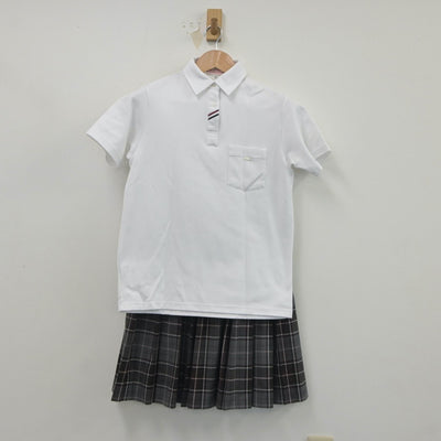 【中古】三重県 平田野中学校 女子制服 2点（シャツ・スカート）sf020774