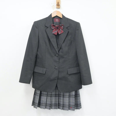 【中古】京都府 桃山高等学校 女子制服 5点（ブレザー・スカート）sf020776