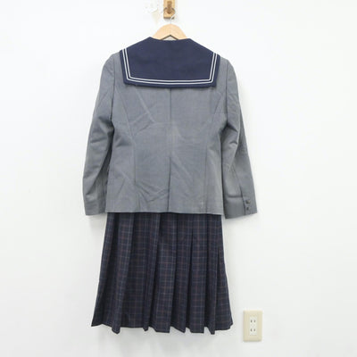 【中古】福岡県 精華女子高等学校 女子制服 3点（ブレザー・ニット・ジャンパースカート）sf020778