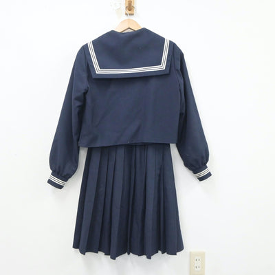 【中古】兵庫県 氷丘中学校 女子制服 3点（セーラー服・スカート）sf020780